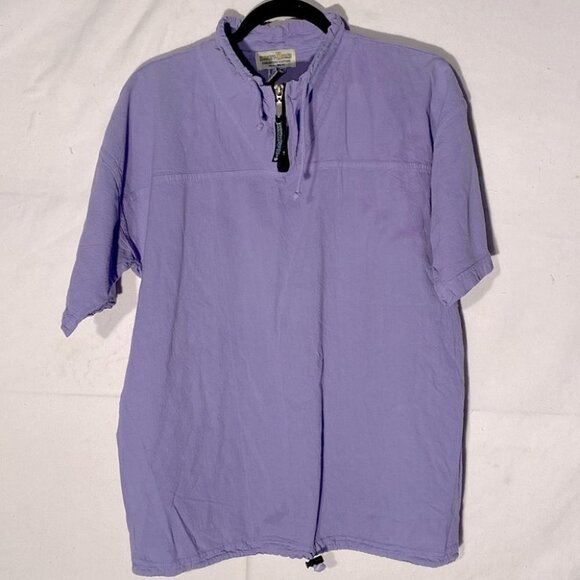Vintage Honey-Komb EzzeWear Purple 1/4 Zip Top S - Picture 15 of 15